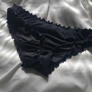 black bikini bottoms